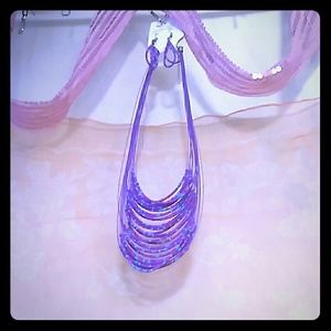 Beaded necklace and earrings